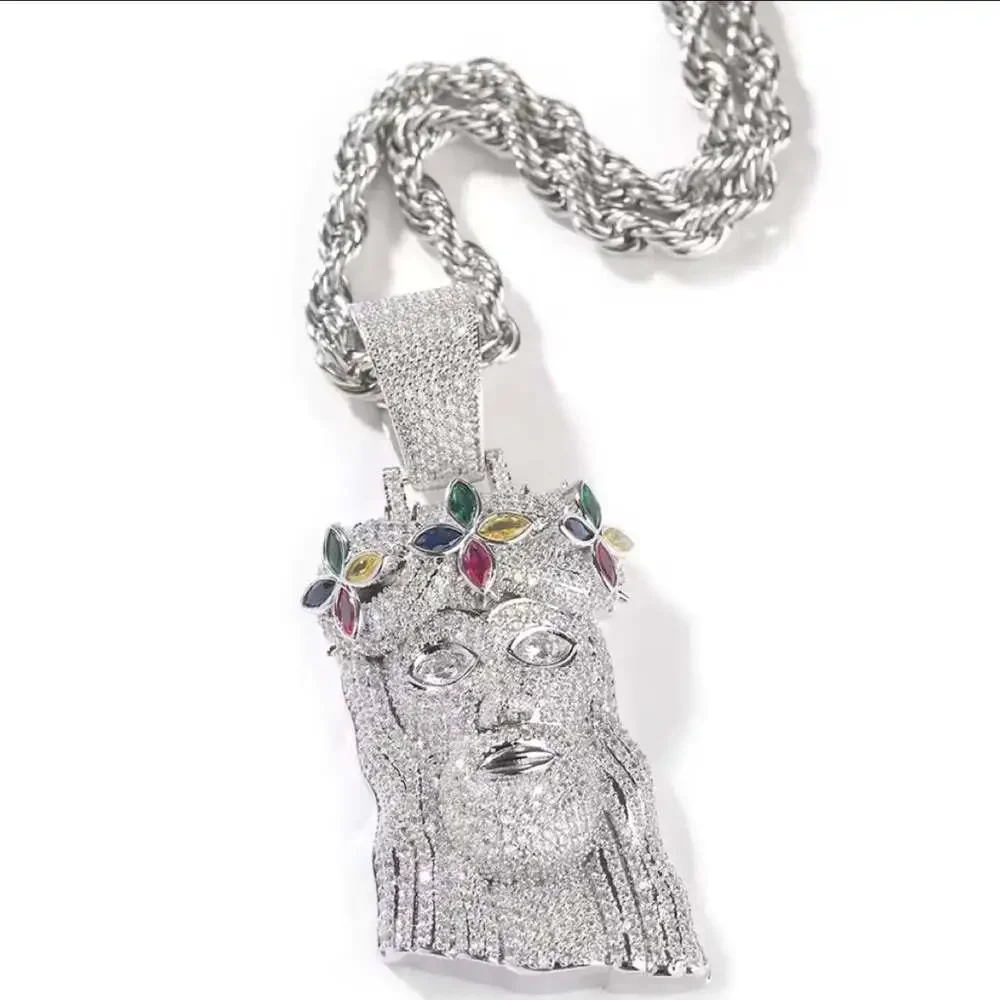 Title Jesus Head Pendant 8091